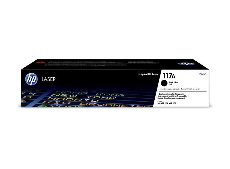 HP W2070A Negro Tóner Original - 117A