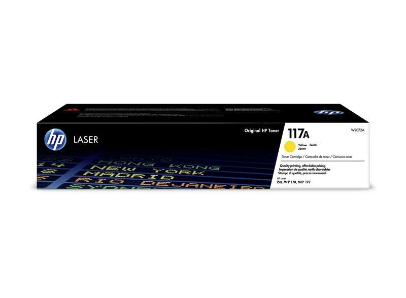 HP W2072A Amarillo Tóner Original - 117A