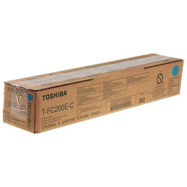 Toshiba T-FC200EC Cyan Tóner Original - 6AJ00000259/6AJ00000195/6AJ00000119