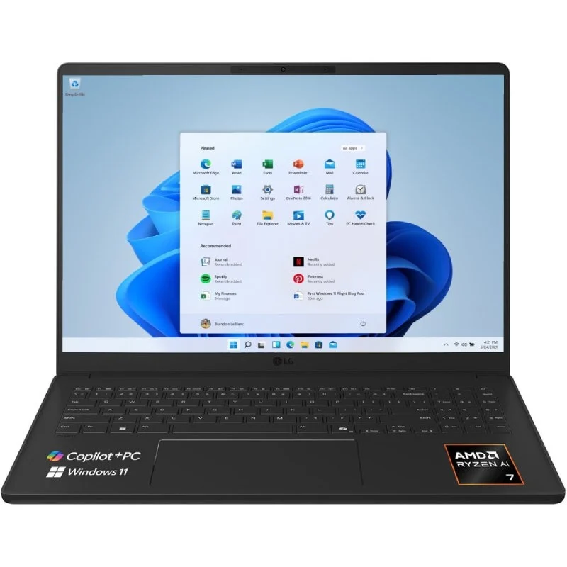 LG Gram 16U55U-G.AU75BN - 16" - Ryzen AI 7-445 - 16GB - 512GB SSD - W11