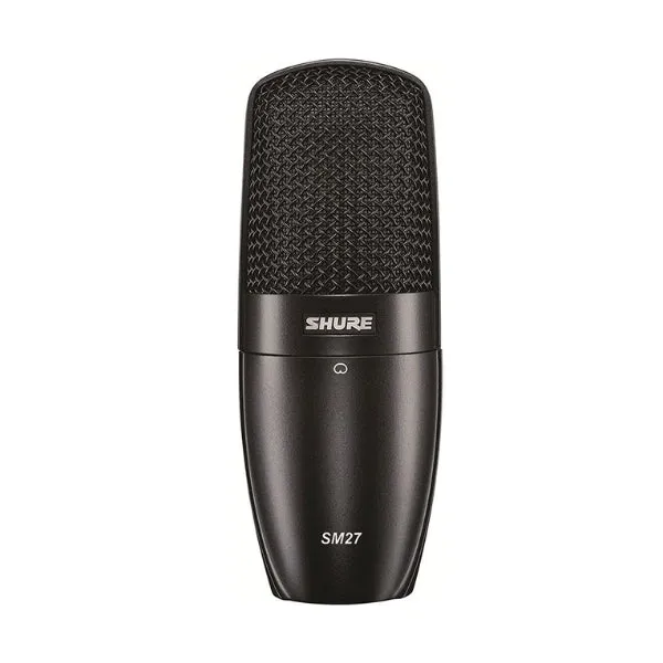 Micrófono condensador Shure SM27 de gran diafragma – Negro