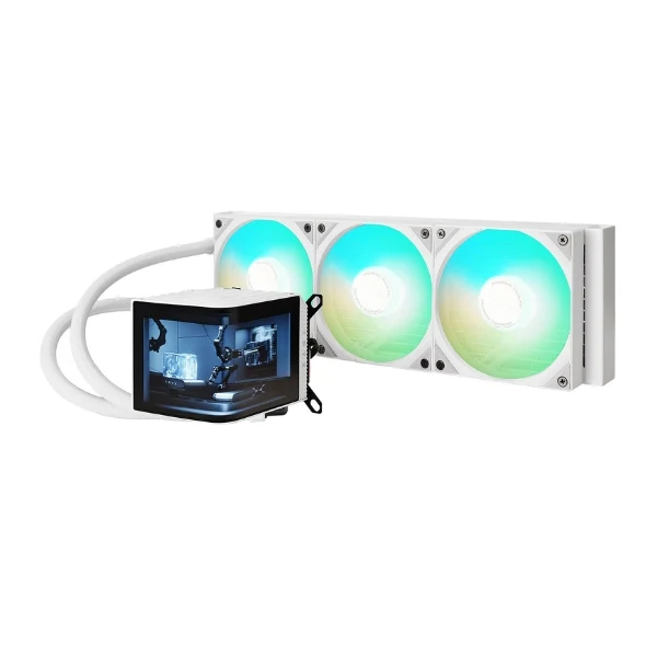 Enfriador Líquido TRYX STAGE 360 LCD ARGB 360mm All in One – Blanco