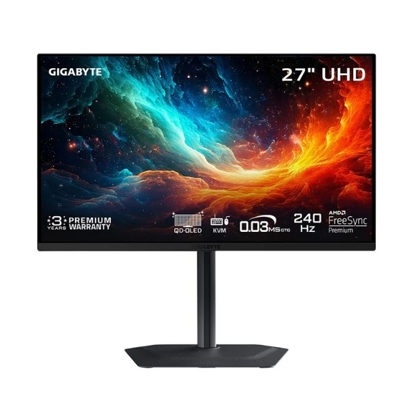 Monitor GIGABYTE MO27U2 - 26,5" 4K UHD - (3840 x 2160) QD-OLED - 240 Hz