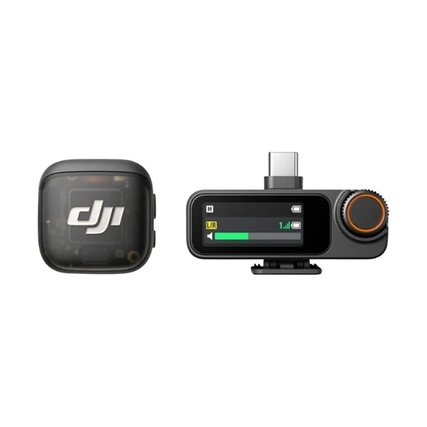 Micrófono DJI Mic 3 – Sistema inalámbrico compacto para 1 persona (1 transmisor, 1 receptor)