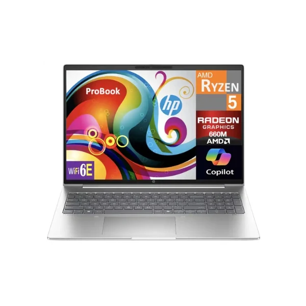 Laptop HP ProBook 465 AMD Ryzen 5 7535U 64GB RAM 4TB SSD 16" AMD Radeon 660M Win 11 Pro - Pike Silver