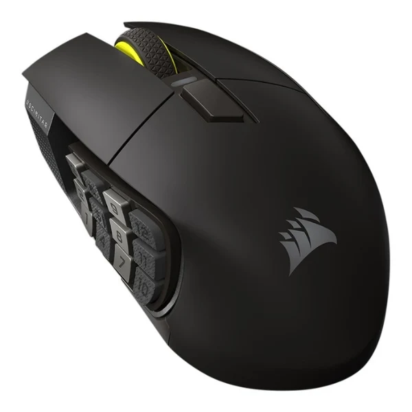 Mouse Gaming Inalámbrico CORSAIR Scimitar Elite Wireless SE RGB MMO 33000 DPI con Sensor Marksman S - CH-9314014-WW - Negro