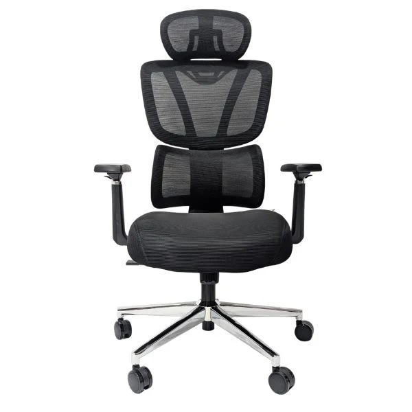 Silla JEMIP Office Black Money 2 – Ergonómica con Reposabrazos 5D y Malla Transpirable