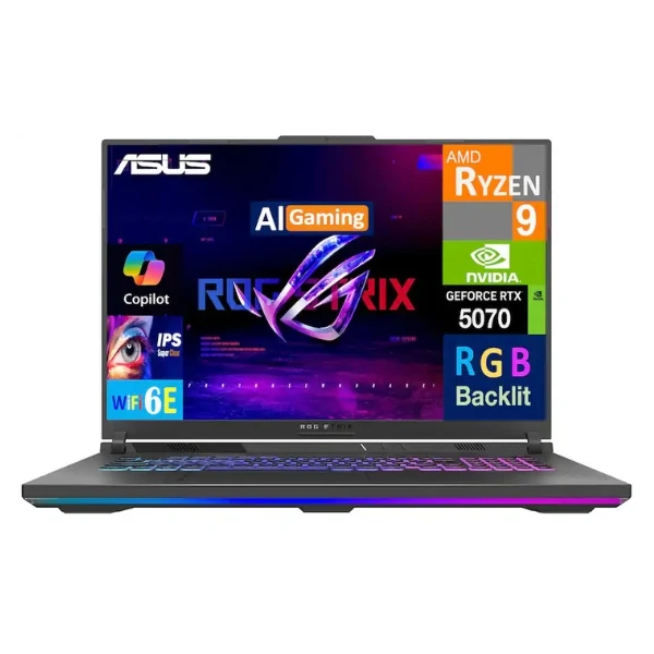 Laptop ASUS ROG Strix G18 AMD Ryzen 9 8940HX 64GB RAM 2TB SSD 18" NVIDIA GeForce RTX 5070 Win 11 Pro - Eclipse Gray