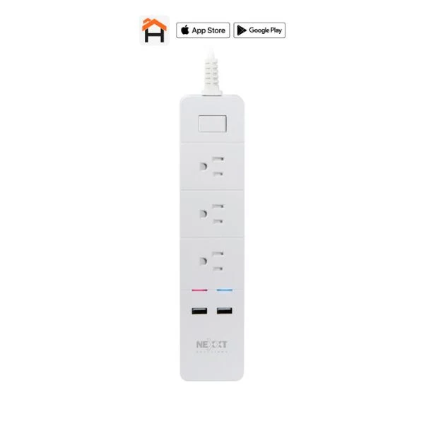 Regleta Nexxt Inteligente Wi-Fi para Interior 110V – NEXXT HOME NHP-E610 – Smart Surge Protector