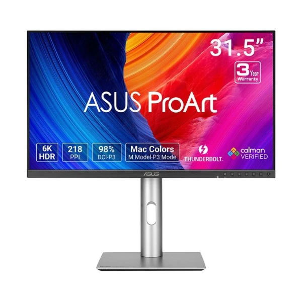 Monitor ASUS ProArt PA32QCV - 31,5" 6K - (6016 × 3384) IPS - 60 Hz