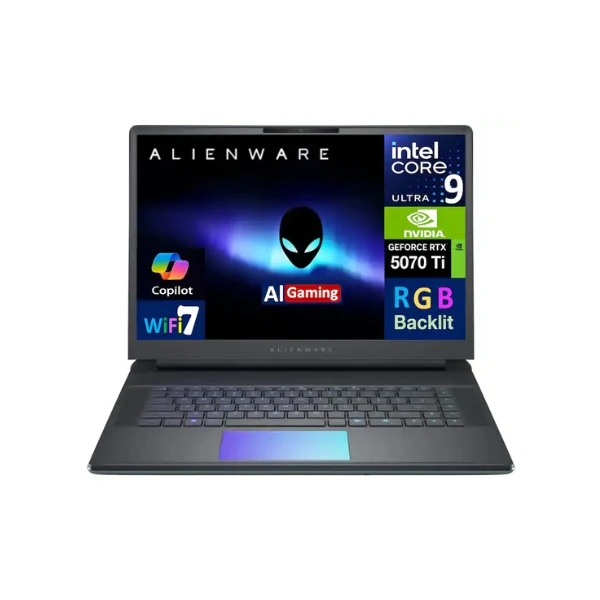 Laptop gaming Alienware 16" Intel Core Ultra 9 275HX 32GB RAM 2TB SSD 16" NVIDIA GeForce RTX 5070 Ti Win 11 Home - Liquid Teal