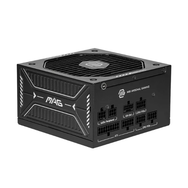 Fuente de Poder MSI MAG A650GLS PCIE5 - 650W - 80 PLUS Gold - Modular - ATX