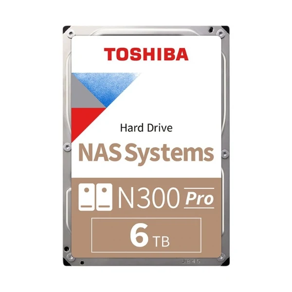 Disco Duro HDD Toshiba N300 PRO 6TB 7200 RPM SATA III 6Gb/s 512MB caché Internal NAS CMR 3.5"