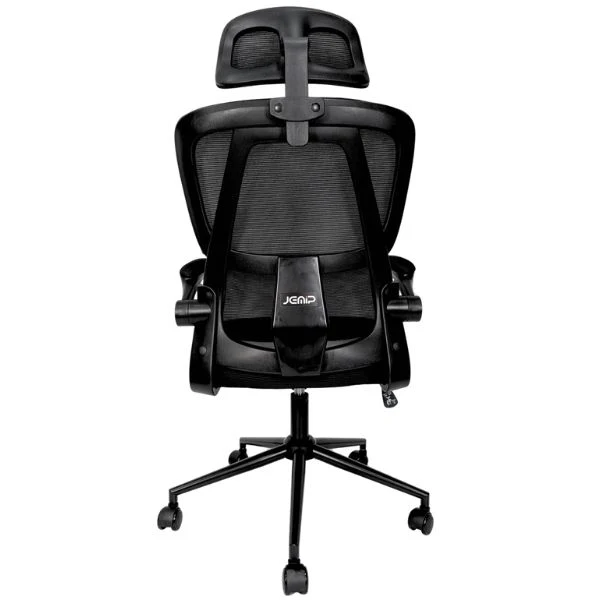 Silla jemip Office Old Money - Ergonómica - Malla Transpirable y Tela Resistente - Reposabrazos Ajustables - JPOOLDC011-1B