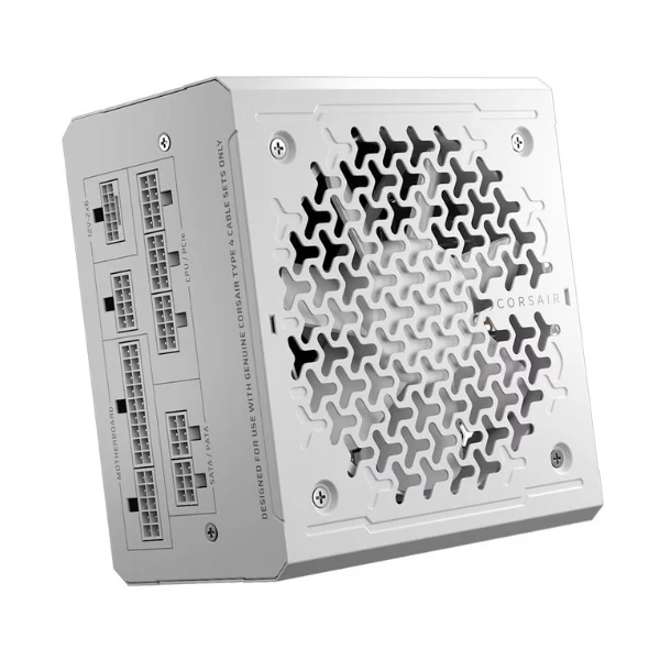 Fuente de Poder Corsair RMe Series RM1000e - 1000W - Cybenetics Gold - Modular - ATX - White