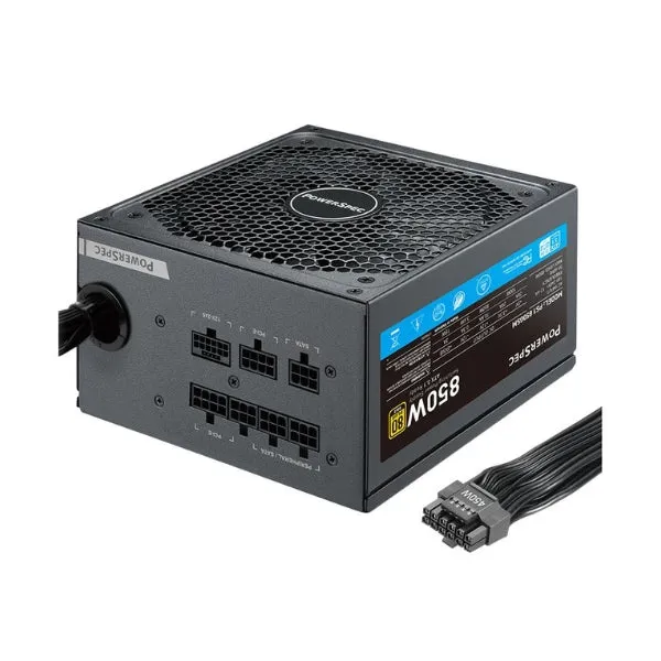 Fuente de Poder PowerSpec 850W - 80 PLUS Gold - Semi-Modular - ATX