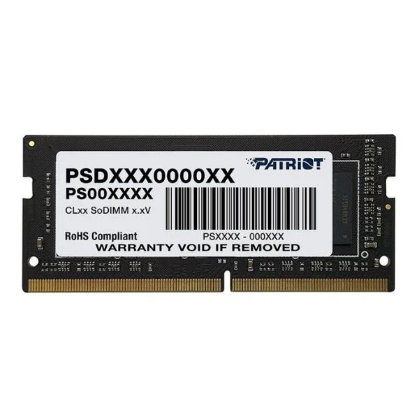 Memoria RAM Patriot 16GB DDR4 3200MHz SO-DIMM – CL22 – Single Channel – Signature Series