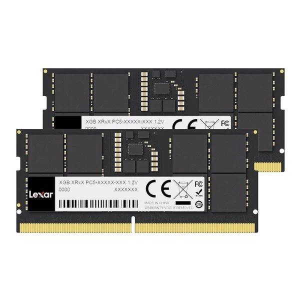 Memoria RAM Lexar 32GB (2×16GB) DDR5 5600MHz SO-DIMM – Dual Channel – CL46 – Para Laptop