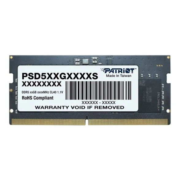 Memoria RAM Patriot 16GB DDR5 4800MHz SO-DIMM – CL40 – Single Channel – Signature Line