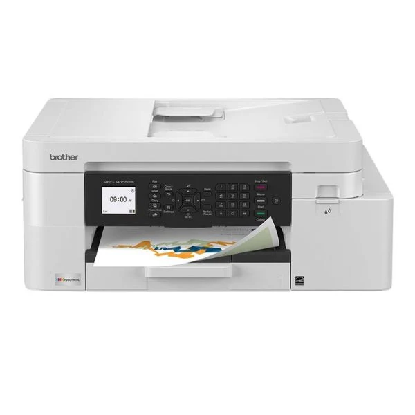 Impresora Brother INKvestment Multifuncional Inyección de Tinta a Color - 20 ppm Mono y 19 ppm Color - Wi-Fi - Dúplex - ADF - MFCJ4355DW