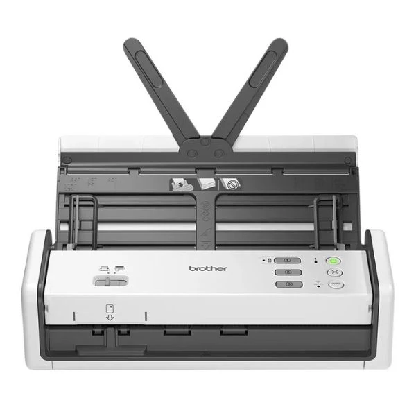 Escáner de Escritorio Brother Compacto Inalámbrico - 30 ppm - 600 dpi - USB Type-C - Wi-Fi - ADS1350W