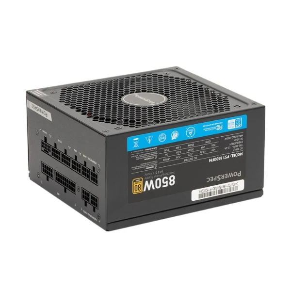 Fuente de Poder PowerSpec - 850W - 80 PLUS Gold - Modular - ATX