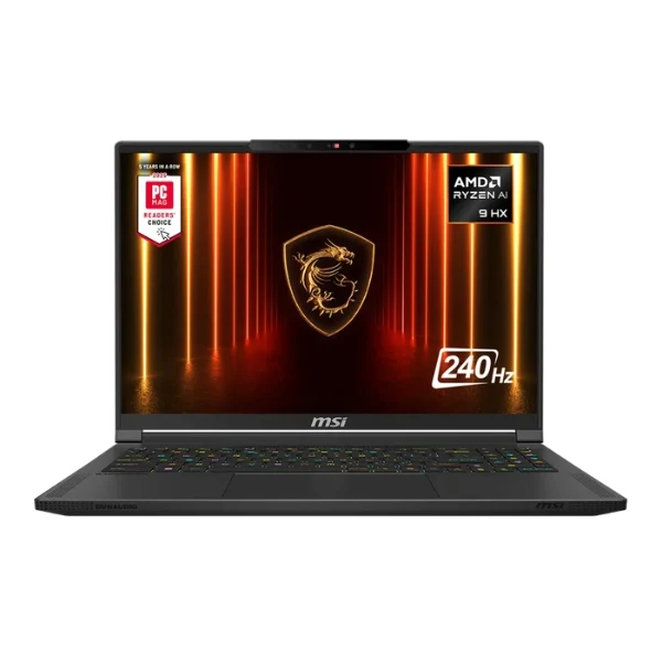 Laptop MSI Stealth A16 AI+ AMD Ryzen AI 9 HX 370 (2.0GHz) 32GB RAM 2TB SSD 16" NVIDIA GeForce RTX 5070 Ti Win 11 Pro - Core Black