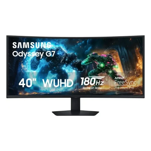 Monitor Samsung Odyssey G7 G75F - 40" 5K UHD - (5120 x 2160) VA - 180 Hz