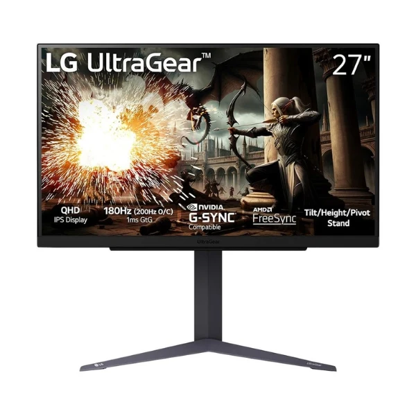 Monitor LG UltraGear - 27" 2K WQHD - (2560 x 1440) IPS - 180 Hz