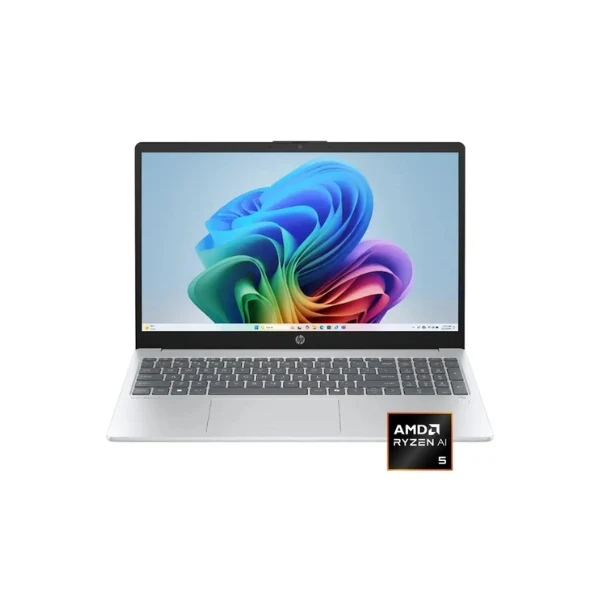 Laptop HP OmniBook 3 Copilot+ PC Touchscreen AMD Ryzen AI 5 330 (4.5GHz) 16GB RAM 512GB SSD 15.6" AMD Radeon - Glacier Silver