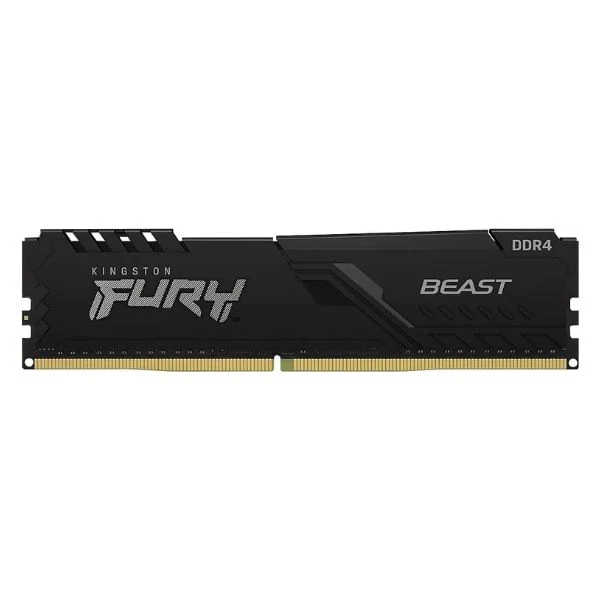 Memoria RAM Kingston Fury Beast 8GB - DDR4 - 3200 MHz - CL16 - Perfil Bajo - Desktop - KF432C16BB/8