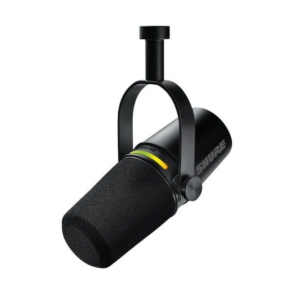 Micrófono dinámico Shure MV7+ para podcast – Negro