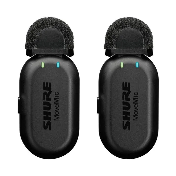 Micrófonos lavalier inalámbricos Shure MoveMic (2 unidades)