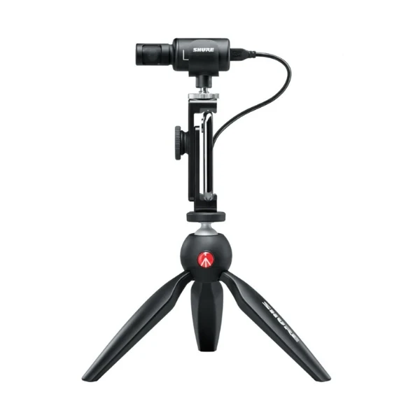 Kit de micrófono condensador estéreo digital Shure MV88+ para video