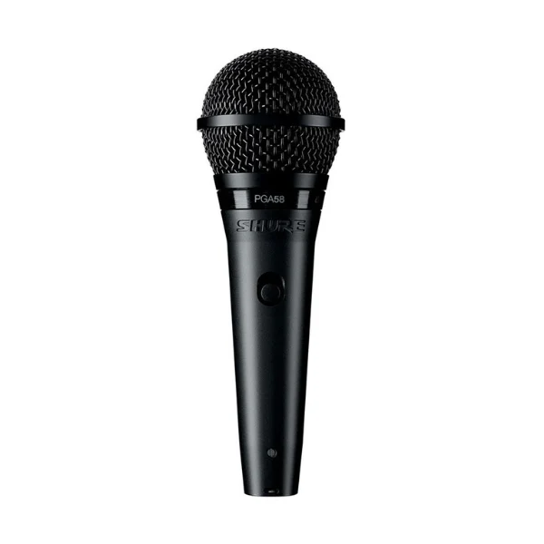 Micrófono dinámico cardioide Shure PGA58 para voz – Negro