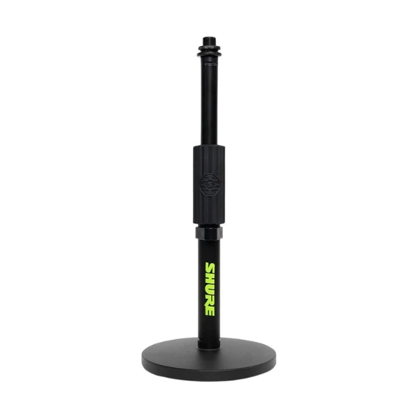 Soporte de micrófono de escritorio Shure 6 in Round Base Desktop Mic Stand Base redonda 6"