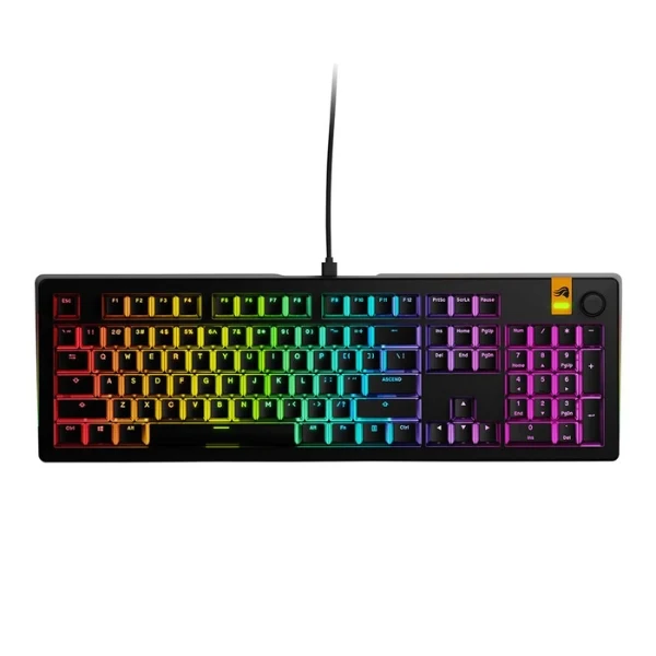 Teclado Gaming Mecánico Cableado Glorious GMMK 3 HE 100% RGB Hall Effect Fox Linear - MK3100PBHEWBLK - Negro