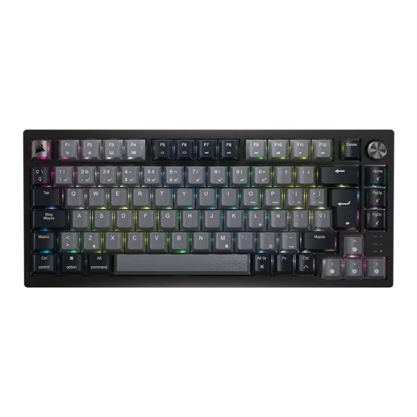 Teclado Gaming Mecánico Inalámbrico Corsair K65 Plus 75% Negro MLX Red