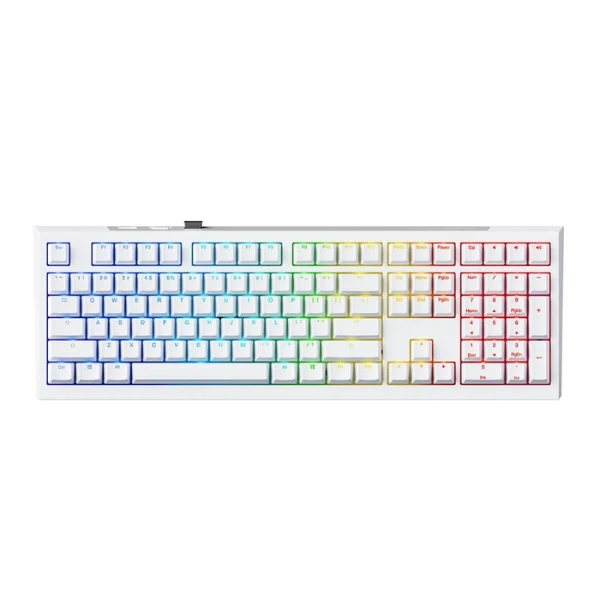 Teclado Magnético Inalámbrico Ducky One X Blanco Analógico Rapid Trigger