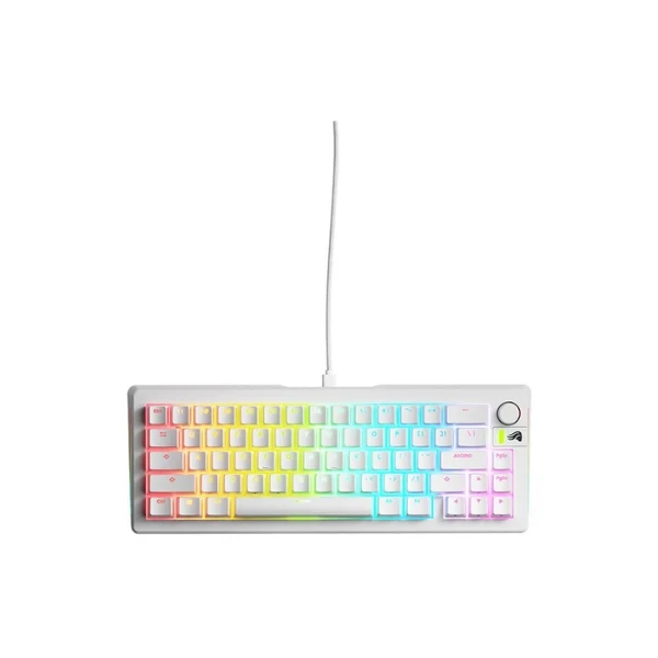 Teclado Mecánico Gaming Glorious GMMK 3 65% Blanco Hot-Swap Fox Linear