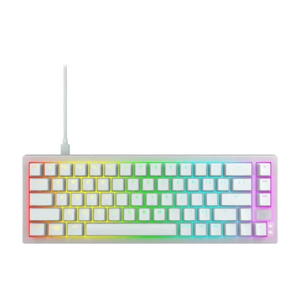 Teclado Mecánico Gaming Cherry K5V2 RGB 65% Blanco MX2A Red Hot-Swap