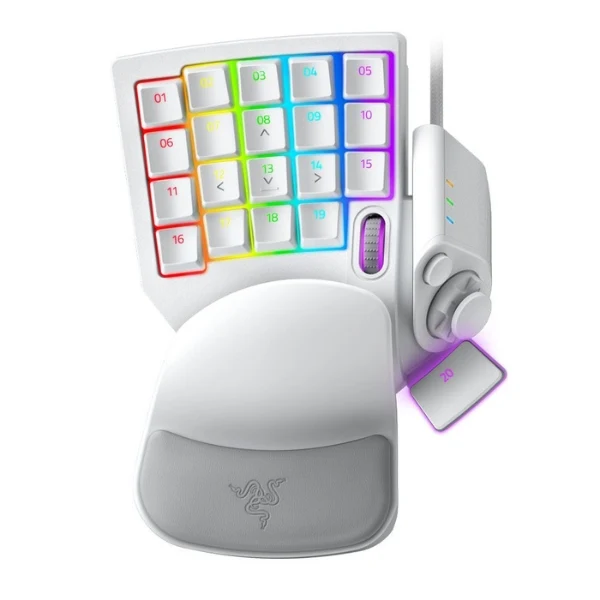Teclado gamer Razer Tartarus Pro Analog Optical White - RZ07-03110200-R