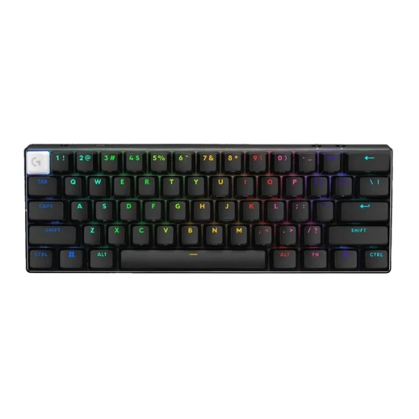 Teclado Gaming Inalámbrico Logitech G PRO X 60 LIGHTSPEED RGB 60% con Switches GX Optical Linear - 920-012164 - Negro