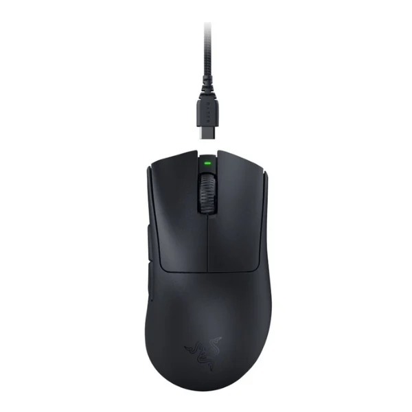 Mouse Gaming Inalámbrico Razer DeathAdder V3 Pro RGB Ergonómico 30000 DPI con Sensor Razer Optical - RZ01-04630100-R - Negro