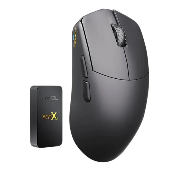 Mouse Gaming Inalámbrico Lamzu MAYA X RGB 8000Hz con Sensor Pixart 3950 - MAYA X BLACK - Negro