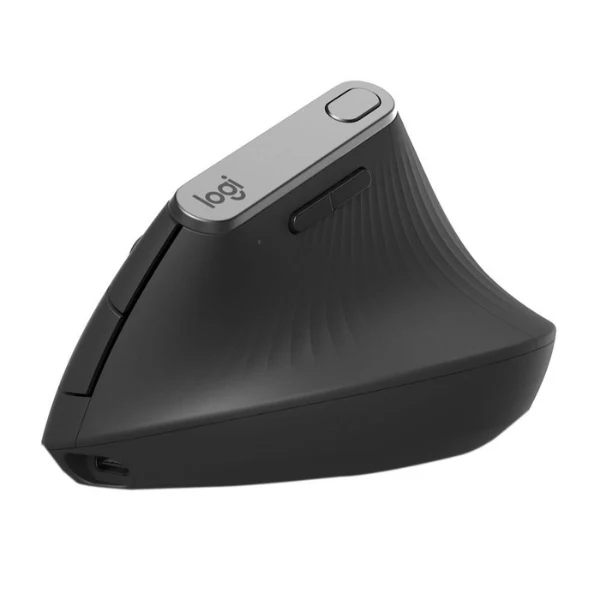 Mouse Inalámbrico Logitech MX Vertical Advanced Ergonomic RF Wireless y Bluetooth - 910-005447 - Gris