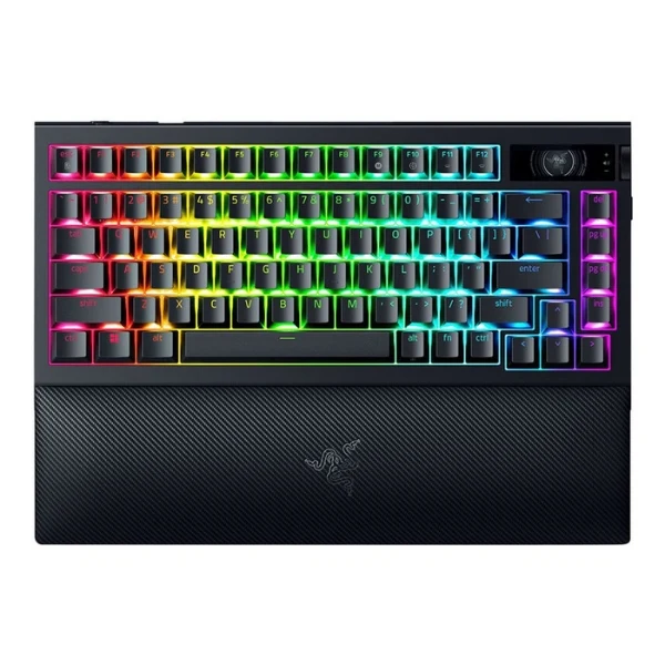Teclado mecánico gamer Razer BlackWidow V4 Pro 75% hot-swappable inalámbrico RGB Black switches Orange Tactile - RZ03-05130200-R