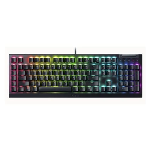 Teclado Gaming Razer BlackWidow V4 X Wired Mechanical - Black Razer Green Clicky Switch; Razer Chroma Negro