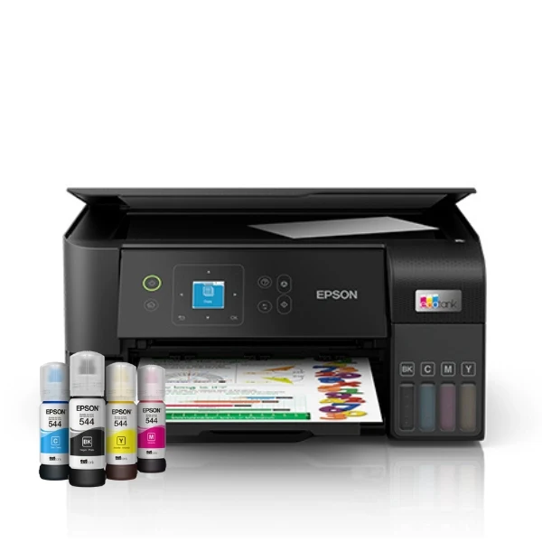Impresora Epson EcoTank L3560 Multifuncional Tinta Continua - Inalámbrica - Color - 33 ppm Mono y 20 ppm Color - Dúplex - C11CK58301
