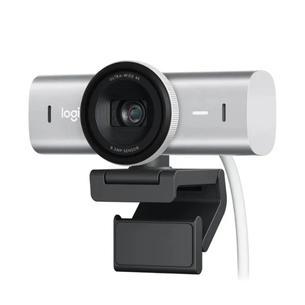 Webcam Logitech MX Brio Ultra HD 4K - Videoconferencias - Gaming - Streaming - Pale Gray